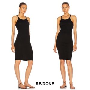 RE/DONE ORIGINALS RIBBED TANK DRESS